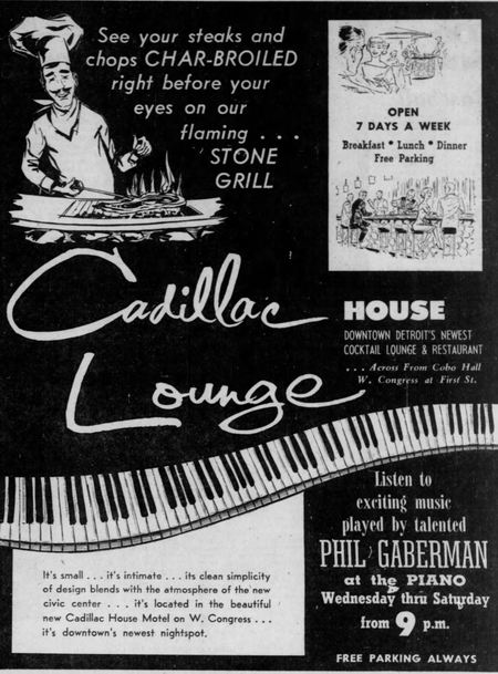 Cadillac House Motel - Apr 13 1961 Ad (newer photo)